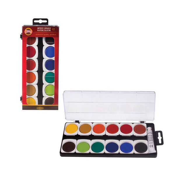 Akvarelė profesionalams Koh I Noor – OPAQUE, 12sp.