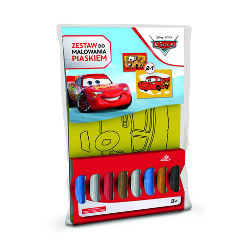 Piešimo smėliu rinkinys CARS