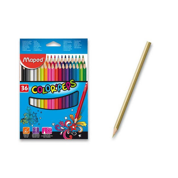 Spalvoti pieštukai COLOR PEPS, Maped, 36 spalvos