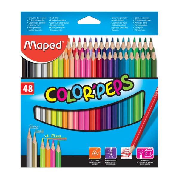 Spalvoti pieštukai COLOR PEPS, Maped, 48 spalvos
