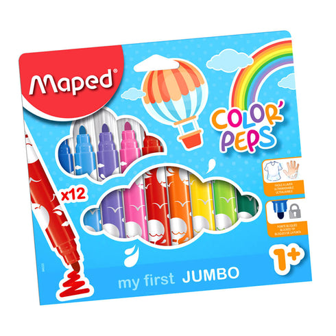 Flomasterių rinkinys COLOR PEPS – MY FIRST JUMBO, 24 spalvos