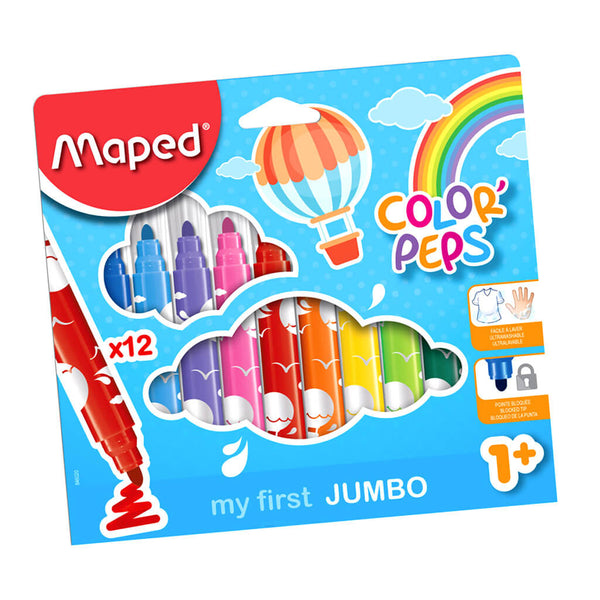 Flomasterių rinkinys COLOR PEPS – MY FIRST JUMBO, 24 spalvos