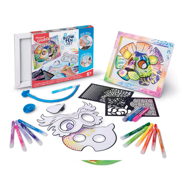 Kalėdinė dovana 6 7 8 metų vaikui, pučiamų flomasterių rinkinys. - parduotuvė plunksna