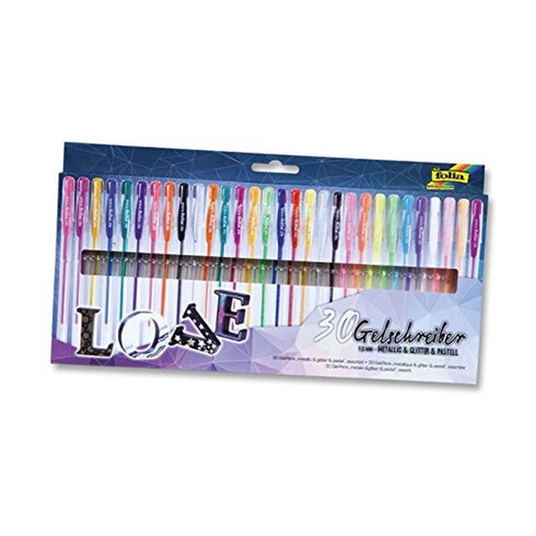 Gelinių rašiklių rinkinys, FOLIA, 30 vnt.