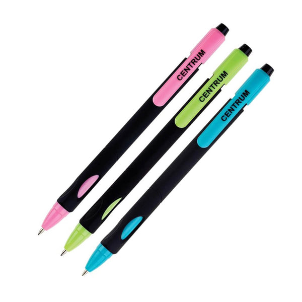 Gelinis rašiklis CENTRUM GEL PEN ENERGY, 0,7 mm, Juodas
