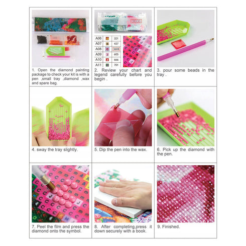 Deimantinė mozaika, 30x30 cm