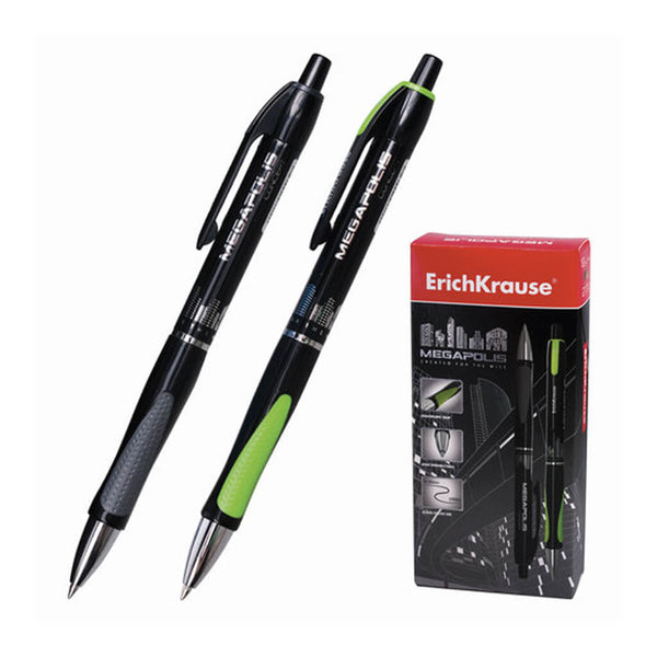 Automatinis šratinukas ErichKrause MEGAPOLIS CONCEPT, 0,7 mm., Juoda