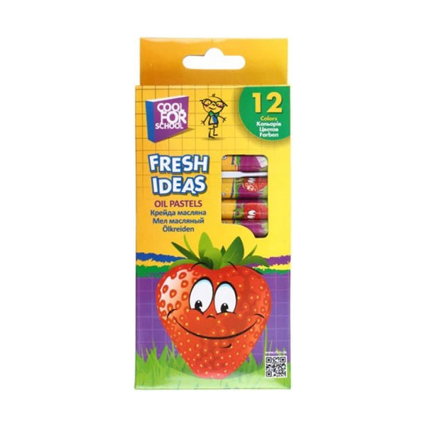 Pastelė aliejinė Fresh Ideas, 12 spalvų