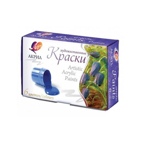 Akriliniai dažai „Artistic acrylic paints“ LUČ, 6 sp. 15 ml