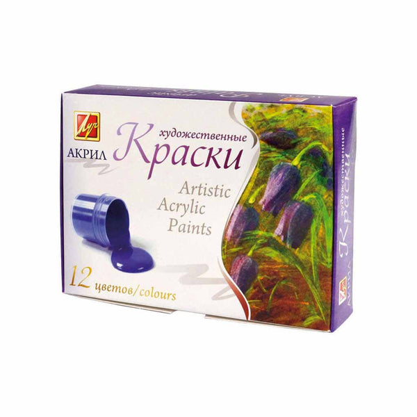 Akriliniai dažai „Artistic acrylic paints“ LUČ, 12 sp. 20 ml