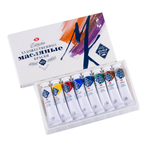 Aliejinių dažų rinkinys "Master Klass", 8 sp. po 18 ml.