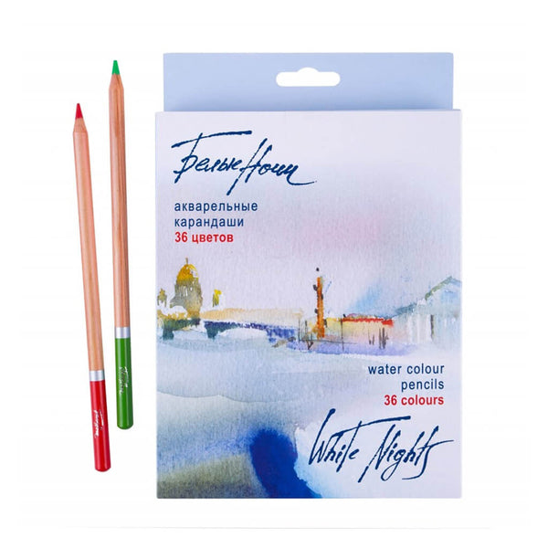 Akvareliniai pieštukai "Bielije Noči", "White Nights", 36 spalvų