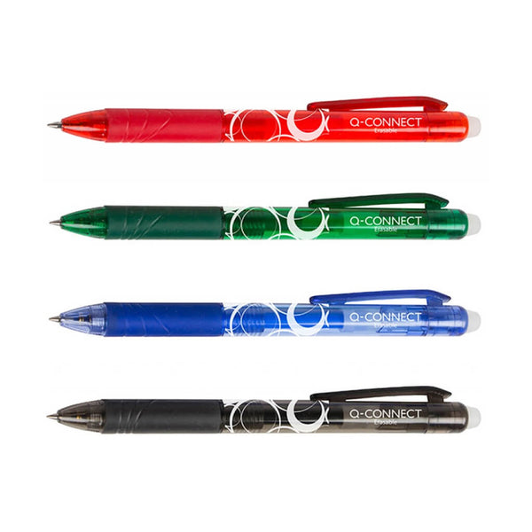 Ištrinamas gelinis rašiklis Q-CONNECT, 1.0 mm, Juodas