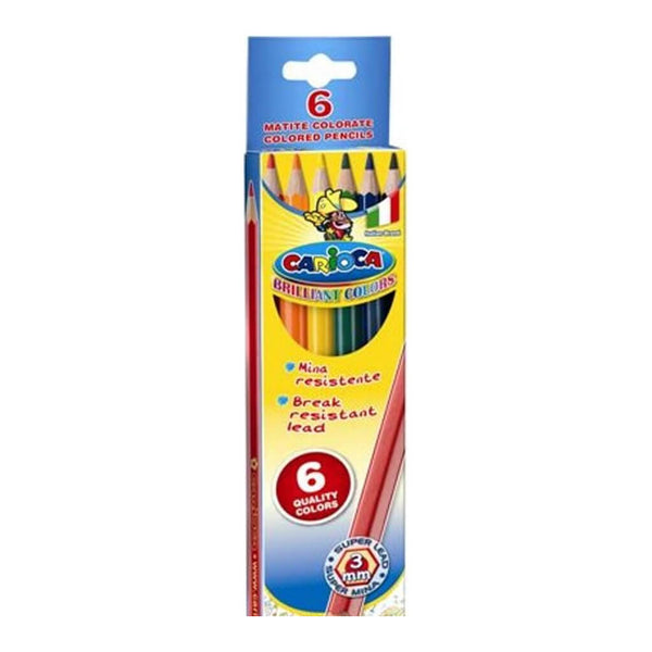Spalvoti pieštukai CARIOCA, 6 spalvos