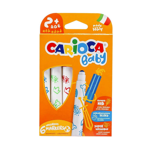 Flomasterių rinkinys „CARIOCA BABY“, 6 spalvų