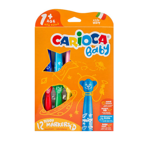 flomasteriai 1-2 m. vaikams, 12 spalvų