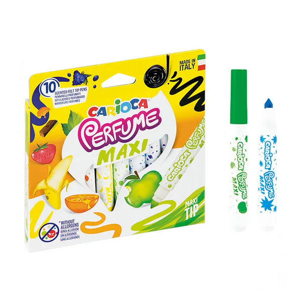 Kvepiantys flomasteriai, CARIOCA PERFUME MAXI, 10 spalvų