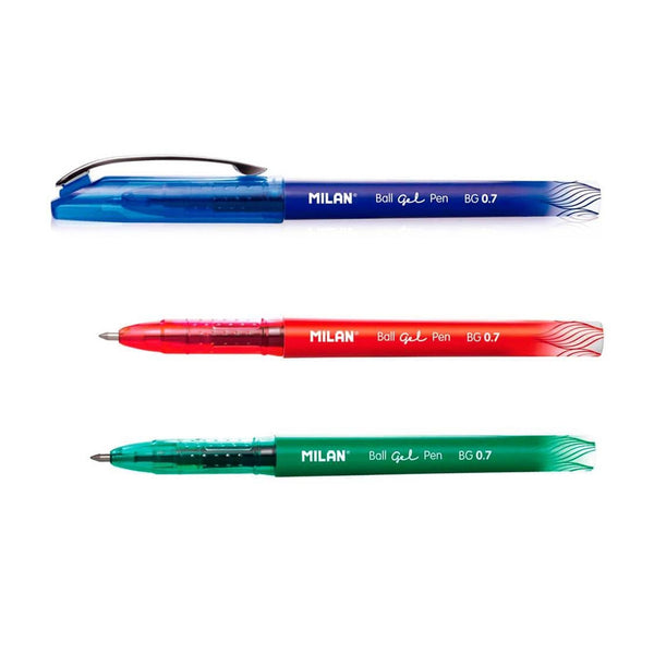 Gelinis rašiklis MILAN GEL BALL PEN, 0,7 mm, mėlynas