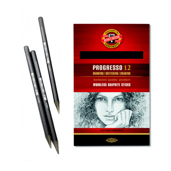Grafitinis pieštukas menininkams PROGRESSO 12, 8911/8B, Koh-I-Noor