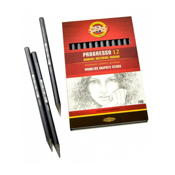 Grafitinis pieštukas menininkams PROGRESSO 12, 8911/HB, Koh-I-Noor