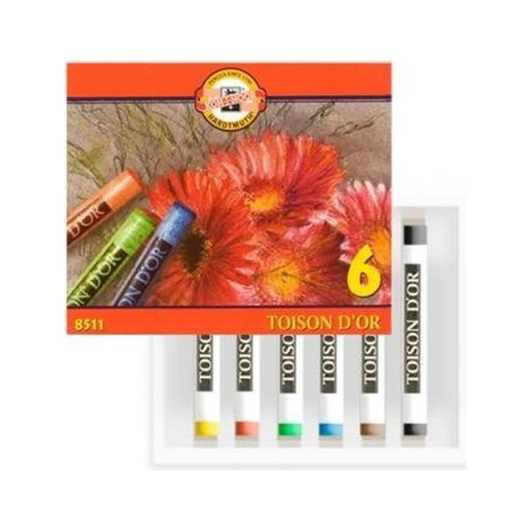 Spalvotos kreidos rinkinys 8511 Koh-I-Noor, 6 spalvų