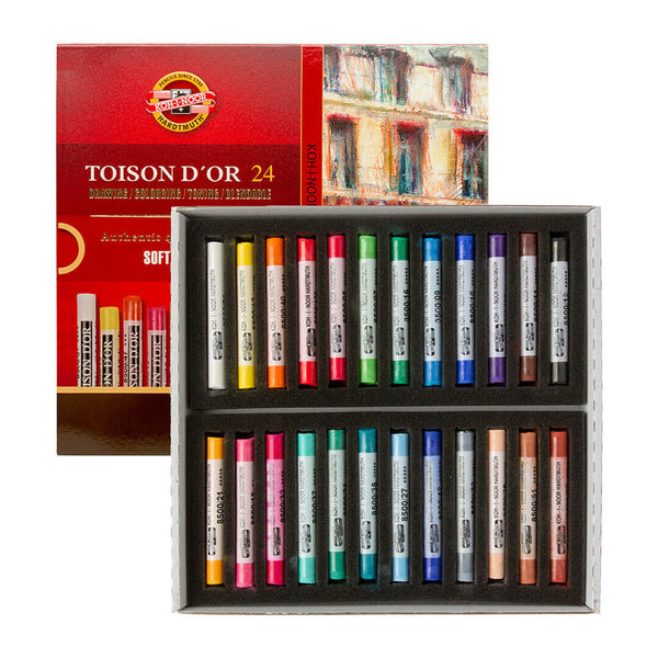 Sausos pastelės rinkinys "TOISON D'OR" Hard Koh-I-Noor, 24 spalvų