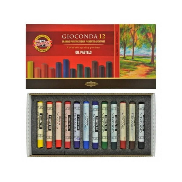 Pastelė aliejinė GIOCONDA Koh-I-Noor, 12 spalvų