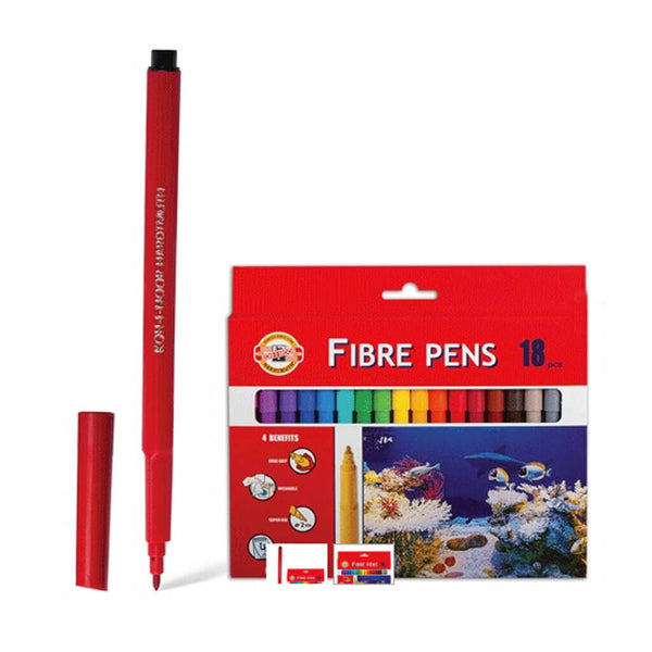 Flomasteriai ŽUVYTĖ, FABER-CASTELL, 18 spalvų