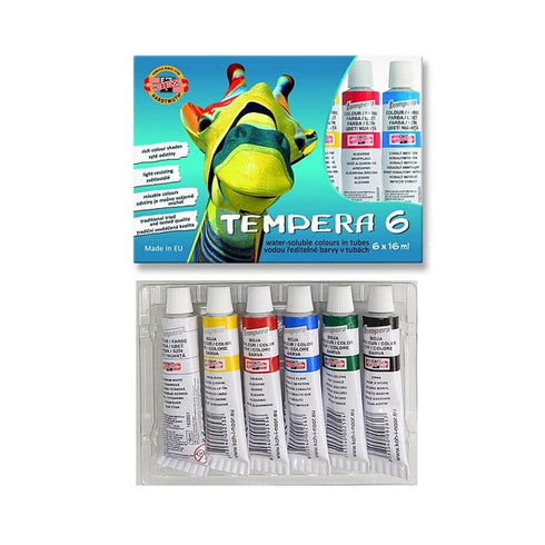 Temperos dažų rinkinys 16 ml Koh-I-Noor, 6 spalvų