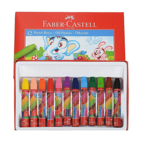 Pastelė aliejinė Faber-Castel PASTEL BOYA 12 spalvų