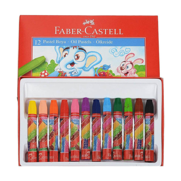 Pastelė aliejinė Faber-Castel PASTEL BOYA 12 spalvų