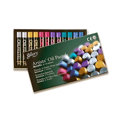 Pastelė aliejinė Artist's Oil Pastels METALLIC, 2x6 spalvų