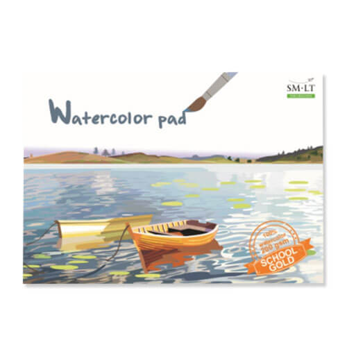 Akvarelinis sąsiuvinis Gold, A4, 20 lapų, 200 g/m²-aplunksna