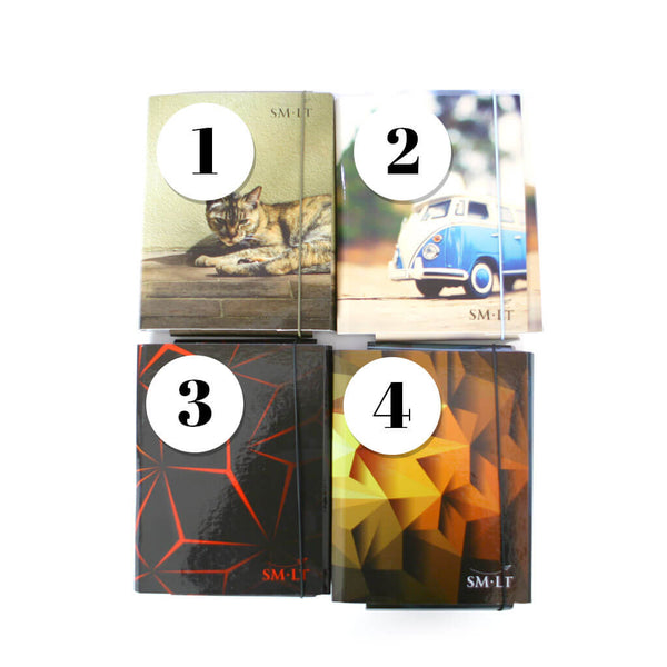 Mokyklinis aplankas su guma SM-LT, A5, 4 variantai