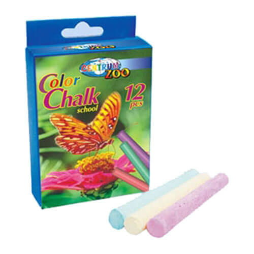 Kreida balta, apvali, 12 vnt., Centrum-aplunksna