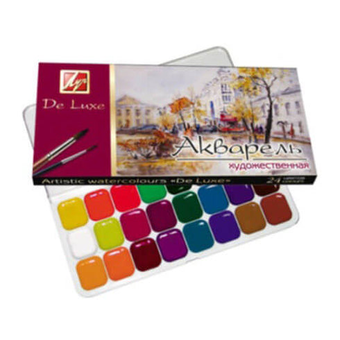 Akvarelė „De Luxe“ LUČ, 24 spalvų-aplunksna
