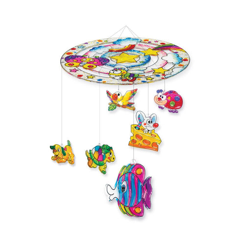 Dekoratyviniai dažai su formelėmis Glass Deco „Mobile Kit“