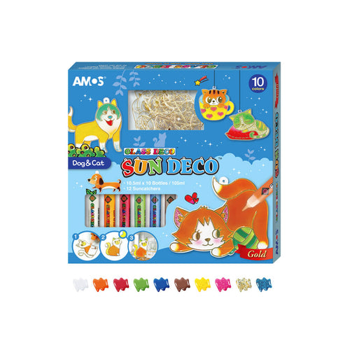 Kūrybinis rinkinys saulės atšvaitams gaminti - Sun Deco „Dog & Cat“