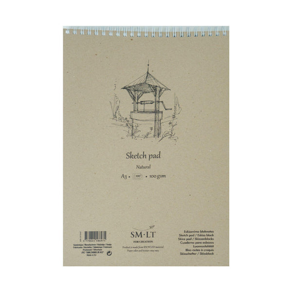 Eskizavimo (sketching) albumas „Natural Sketch Pad“, 100g/m², A5, 70 lapų