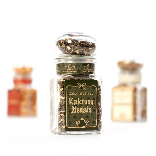 Žalioji arbata su KAKTUSŲ ŽIEDAIS, 60 g.