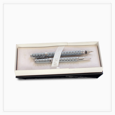 Rašiklių komplektas VUARNET dėžutėje, Mėlyna