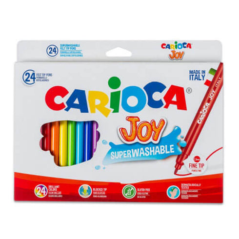 Flomasteriai JOY CARIOCA, 24 spalvų-aplunksna