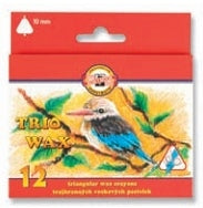 Vaškinukai JUMBO 3-jų ribų Koh-I-Noor, 12 spalvų-aplunksna