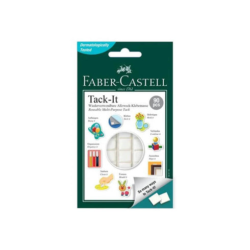 Plastilininiai daugkartiniai minkomi klijai Faber-Castell „Tack-It“, Balti