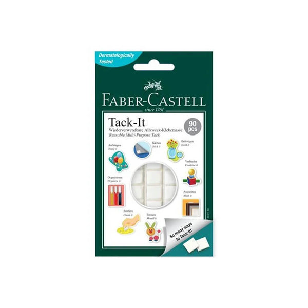 Plastilininiai daugkartiniai minkomi klijai Faber-Castell „Tack-It“, Balti