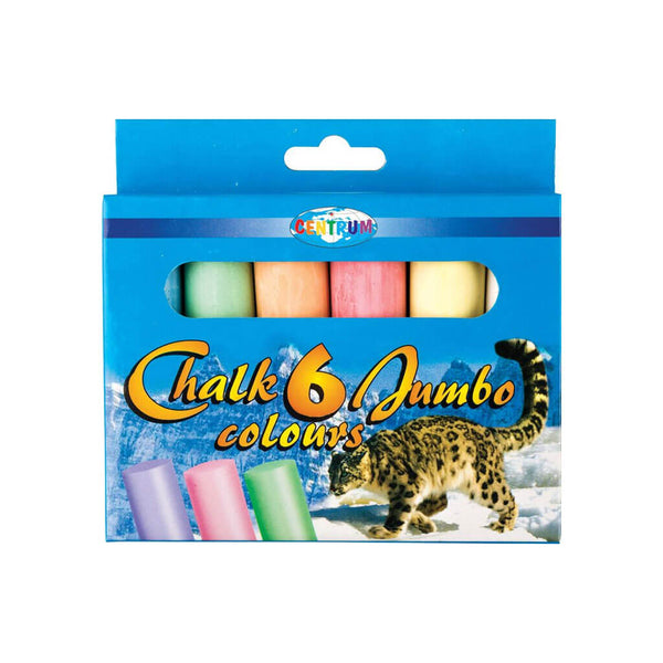 Spalvota kreida CENTRUM Jumbo, 6 spalvos