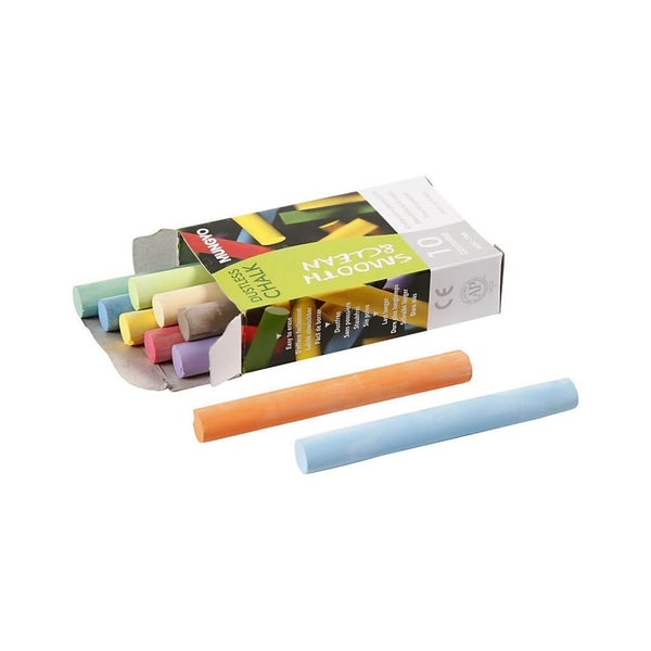 Spalvota nedulkanti kreida MUNGYO, 10 spalvų