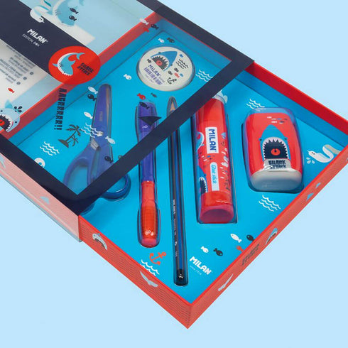 Dovaninis raštinės priemonių rinkinys MILAN SHARK EDITION