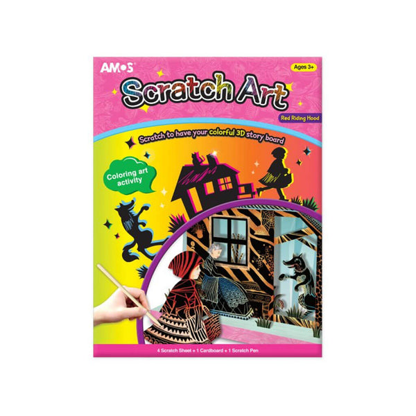 Kūrybinis rinkinys grandymui „Scratch Art – Red Riding Hood“