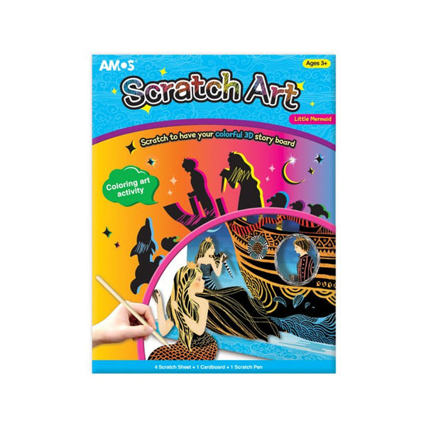 Kūrybinis rinkinys grandymui „Scratch Art – Little Mermaid“